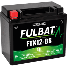 Batería FTX12-BS GEL Fulbat 550922 12V y 10,5Ah - FULBAT - Pilas y acumuladores - Jardinaffaires 
