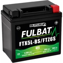 Batterie FTX5L-BS Fulbat 550919 12V et 5.3Ah - FULBAT - Batterie et pile - Jardin Affaires 