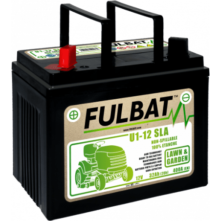 U1-12 SLA 32 Ah wasserdicht, gebrauchsfertig mit FULBAT Griffen - FULBAT - Batterie und Zelle - Jardinaffaires 