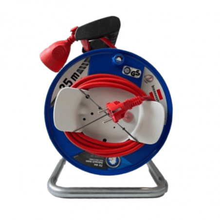Enrouleur câble rouge Brennenstuhl 25 mètres - MTD - Environnement électrique - Jardin Affaires
