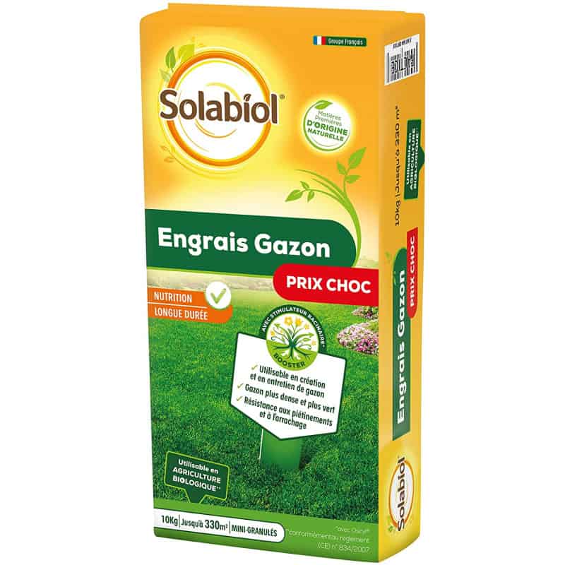 Engrais longue durée gazon Solabiol 10KG