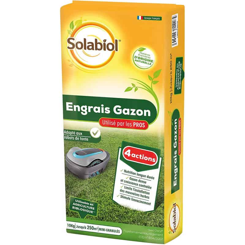 Engrais gazon bio professionnel Solabiol 10KG 3664715025733