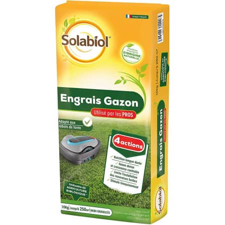 Abono para césped orgánico profesional Solabiol 10KG - Solabiol - Mantenimiento del jardín - Jardinaffaires