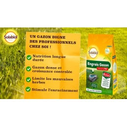 Fertilizante orgânico profissional para gramado Solabiol 10KG - Solabiol - Manutenção do jardim - Jardinaffaires