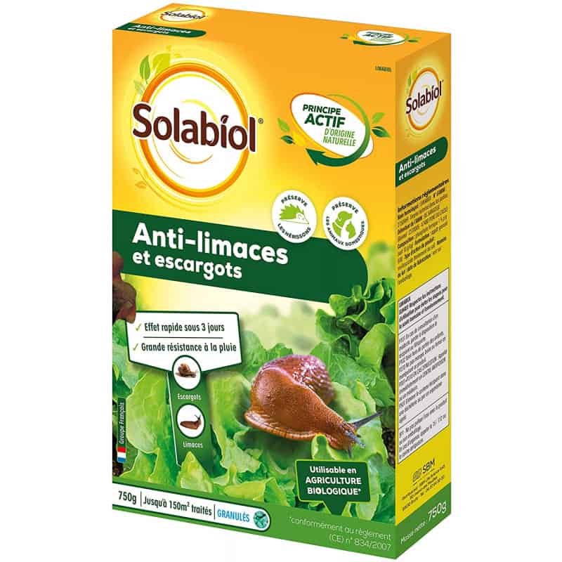 Anti limaces et escargots bio Solabiol 750G 3561563326336