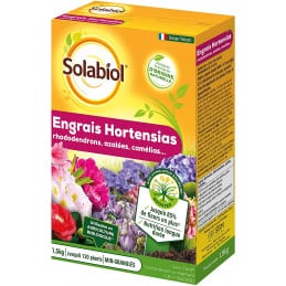 Abono orgánico Hortensia Rododendro Solabiol SORHOY15 1,5 KG - Solabiol - Mantenimiento del jardín - Jardinaffaires