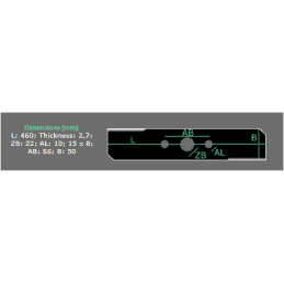 Yard Force thermal mower blade 1250997001 46CM - Yard Force - Mower blade - Garden Business 