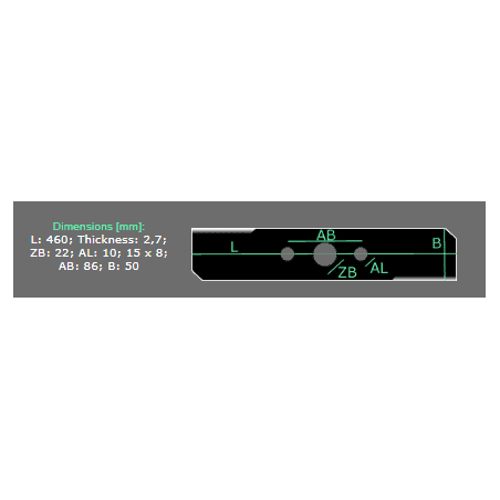 Lame tondeuse thermique Yard Force 1250997001 46CM