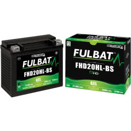 Batería de gel Fulbat FHD20HL-BS 12 V para Harley Davidson