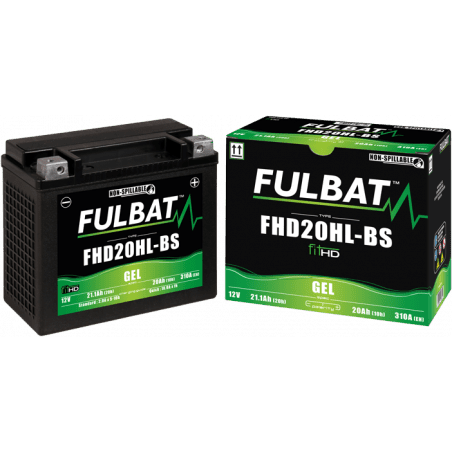 Batterie Fulbat FHD20HL-BS gel 12 V pour Harley Davidson