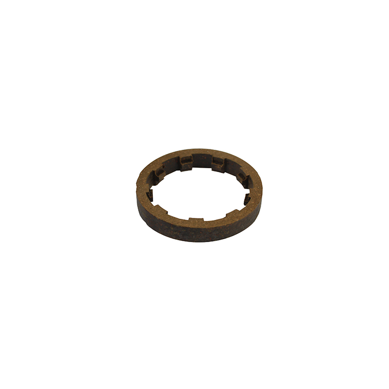 Notched brake pad for INVENTIV lawn mowers