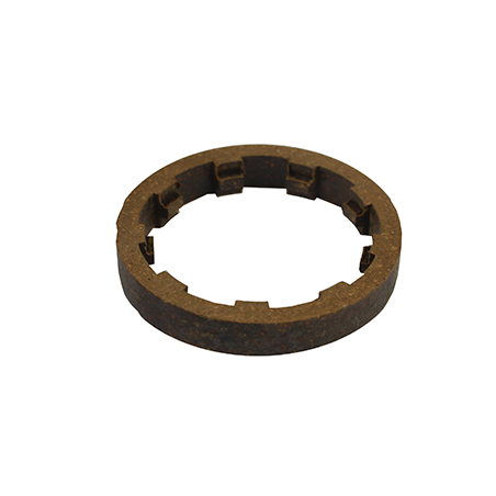 Notched brake pad for INVENTIV lawn mowers