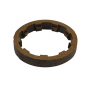 Notched brake pad for INVENTIV lawn mowers