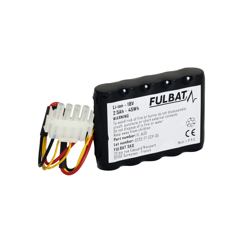 Batterie FL-AL01 Li-ion Fulbat 18V, 2.5 Ah, 45 Wh
