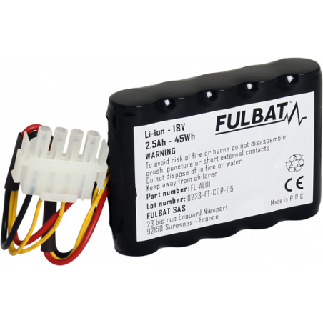 Bateria FL-AL01 Li-ion Fulbat 18V, 2,5 Ah, 45 Wh