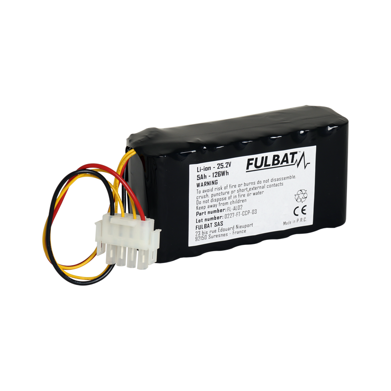 Batería FL-AL02 Li-ion Fulbat 25V, 126Wh, 5Ah