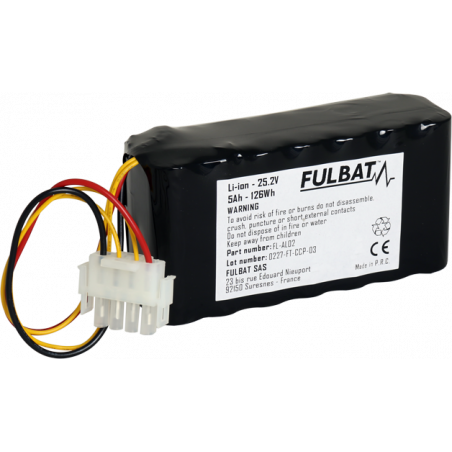 Batería FL-AL02 Li-ion Fulbat 25V, 126Wh, 5Ah