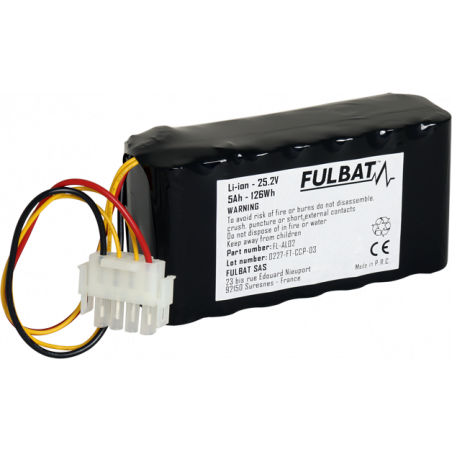 Batterie FL-AL02 Li-ion Fulbat 25V , 126Wh , 5Ah