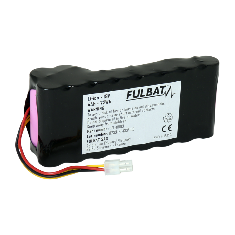 Batería FL-HU03 de Litio-Ion FULBAT 18V, 4Ah, 72Wh Batería FL-HU03 de Litio-Ion FULBAT 18V, 4Ah, 72Wh