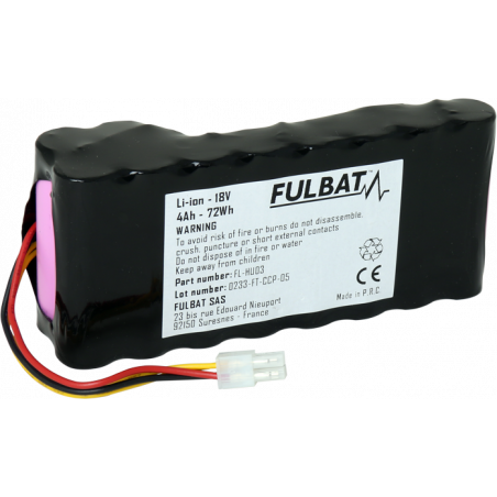 Batterie FL-HU03 Lithium-Ion FULBAT 18V, 4Ah, 72Wh