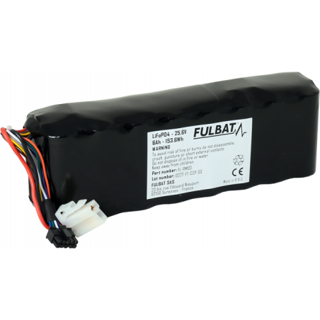 Batterie FL-RM03 Lithium-ion FULBAT 25.6V, 6Ah, 153.60Wh