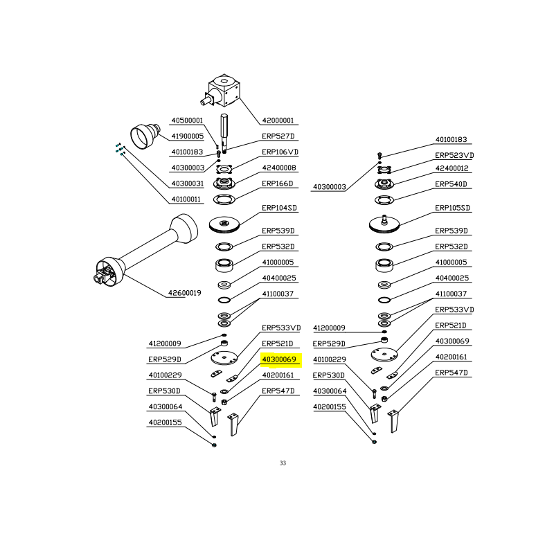 Arandela 40 x 20, 4 x 2.5 40300069