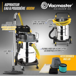 Aspirador eléctrico de agua y polvo.