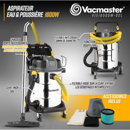 Aspirador de pó e água Vacmaster VJE1650SW-02L