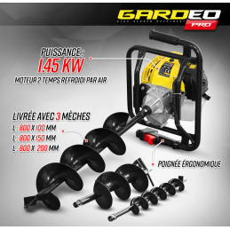 Auger for planting trees but also for stakes