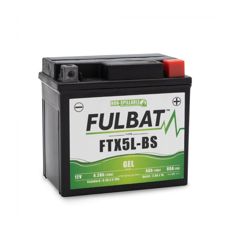 Batería FTX5L-BS Fulbat 550919 12V y 4,2Ah