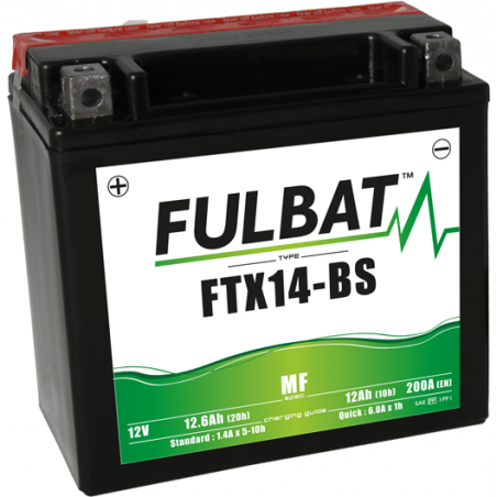 Batterie 12 V / 12,6 Ah FTX14AHBS (SÄURE INKLUSIVE)