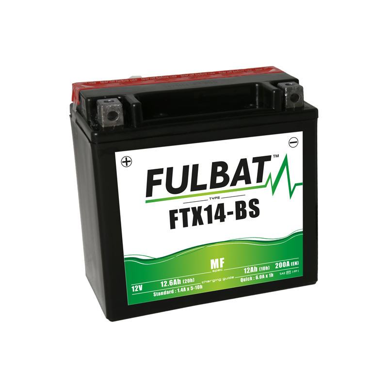 BATTERIE FTX14-BS ACIDE SEPARE (FOURNI) 12V 12.6 Ah 150-87-145 + / -