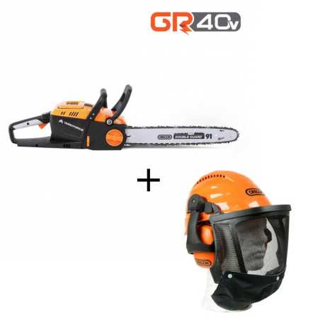 Pack Tronçonneuse LS G35W Yard Force + Casque de protection Oregon