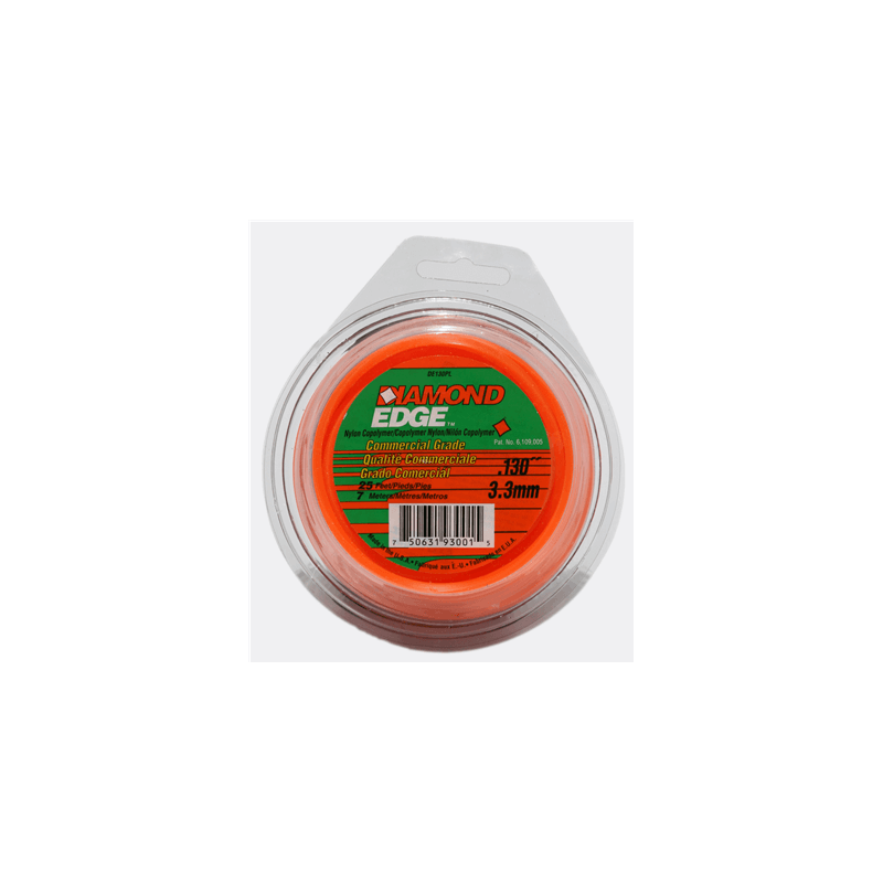 Vierkante nylon draad Ø 3,3 mm voor bosmaaier (blister)