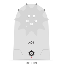 Guia de corrente para motosserra 363RNDD025 Guia: 91 cm Passo: 3/8" Calibre: 1,6 Elos: 114 PowerCut™