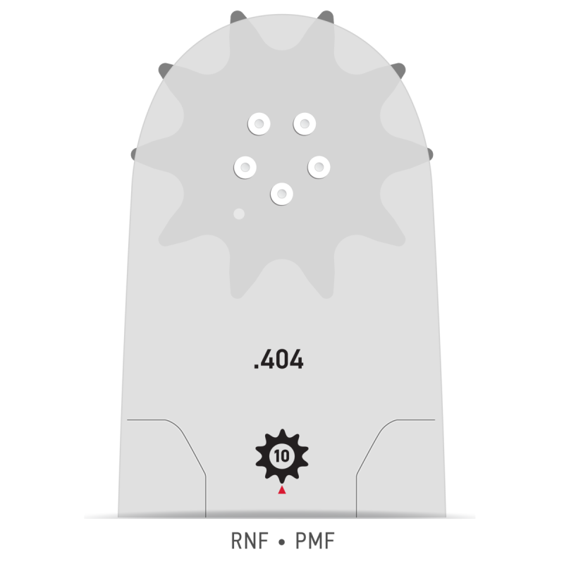 Guia de corrente para motosserra 363RNDD025 Guia: 91 cm Passo: 3/8" Calibre: 1,6 Elos: 114 PowerCut™