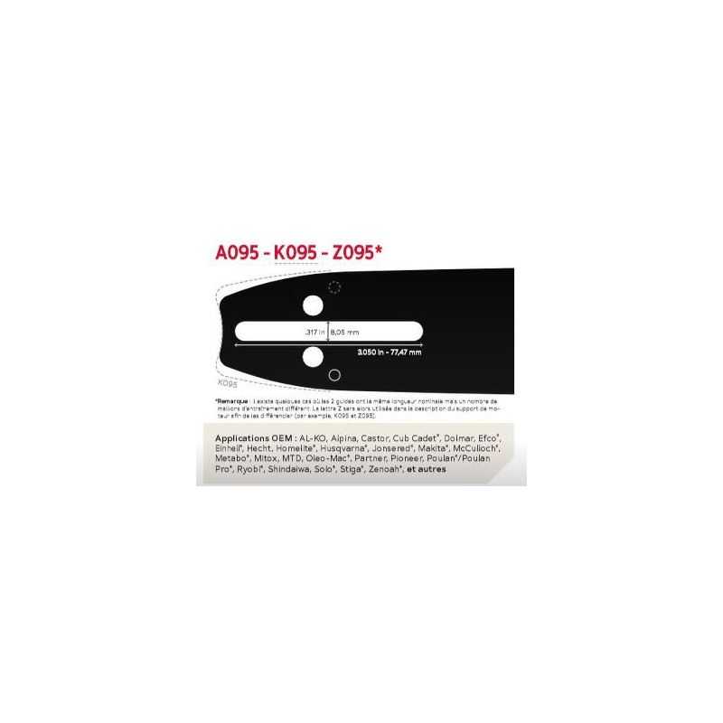 Scheppach Lama Per Motosega Pro-Cut, Lunghezza 10", Passo 3/8, Spessore Maglia 1,3 Mm - 2