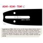 Chainsaw Chain Guide 100SXEA041 Guide: 25 cm Pitch: 3/8" Gauge: 1.3 Links: 40 AdvanceCut™