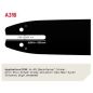 Guia Corrente Motosserra 104MLEA318 Guia: 25 cm Passo: 3/8"Calibre: 1.1 Elos: 39 SingleRivet