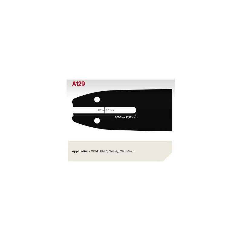 Chainsaw Guide Bar 160SDEA129 Guide: 40 cm Pitch: 3/8" Gauge: 1.3 Links: 57 SingleRivet