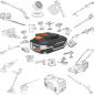 Yard Force 20 Volt 3.0 Ah inductie oplaadbare batterij Yard Force 20 Volt 3.0 Ah inductie oplaadbare batterij