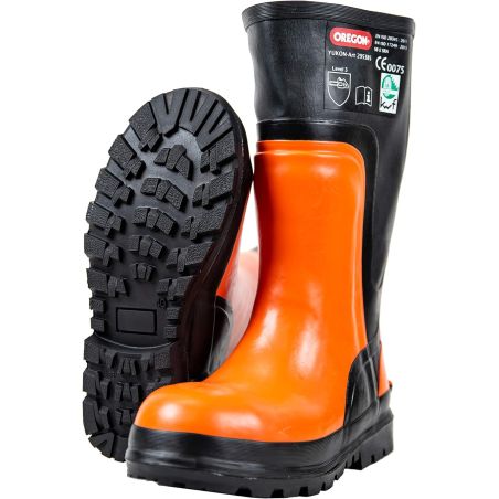 Botas de seguridad de goma para poda forestal Clase 3 Oregon 295385 Talla 38