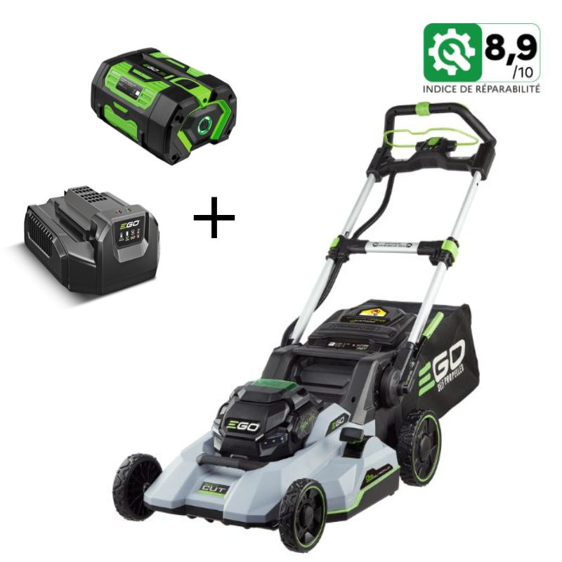 EGO LM2135E-SP Akkumäher + 7,5 Ah Akku und Schnellladegerät