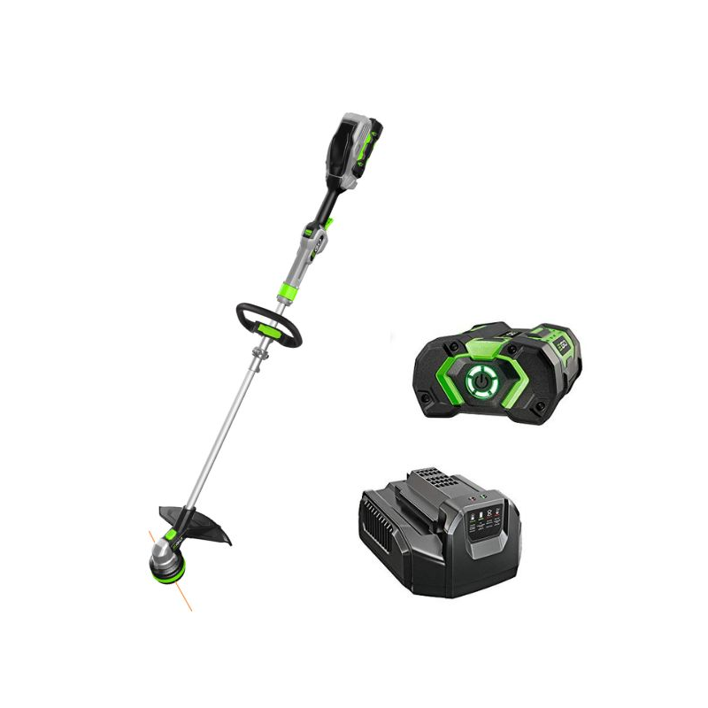 Aparador de bordas alimentado por bateria EGO ST1401E-ST - carregador de 2,5 Ah e bateria Aparador de bordas alimentado por bateria EGO ST1401E-ST - carregador de 2,5 Ah e bateria