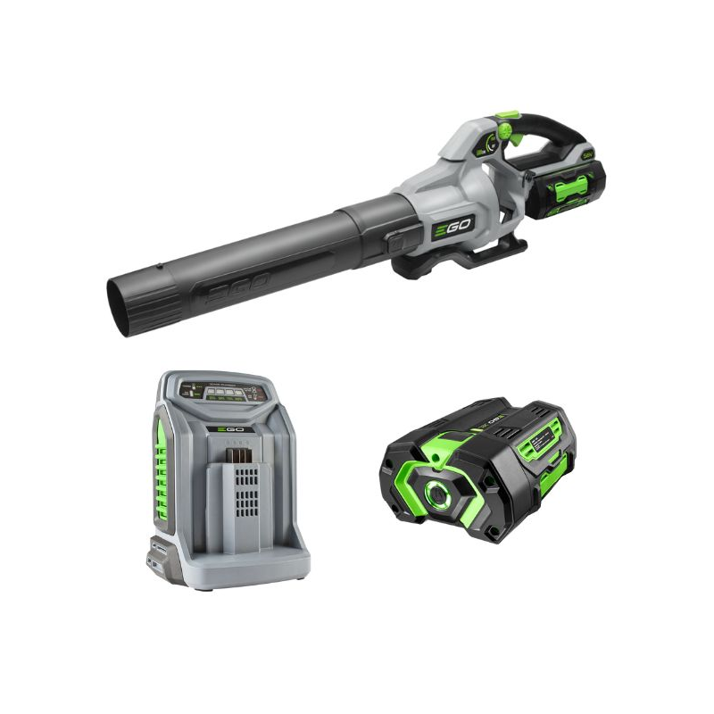 Soplador de hojas a batería EGO LB5804E - Kit batería y cargador 5 Ah Soplador de hojas a batería EGO LB5804E - Kit batería y cargador 5 Ah