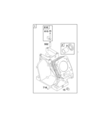 Cylindre moteur Briggs et Stratton