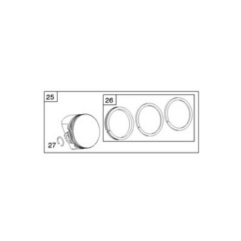 complete zuiger Briggs en Stratton motor - 791786