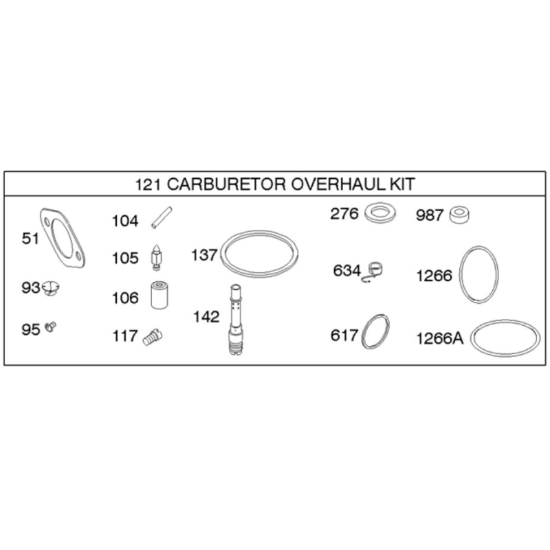 Kit carburateur Briggs et Stratton - 697241