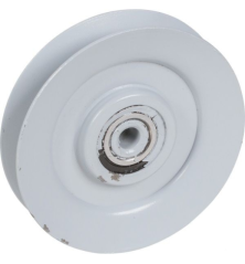 Snapper self-supporting idler pulley