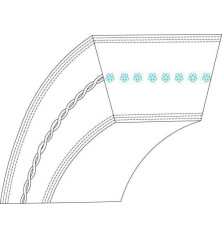 Cinghia trapezoidale Briggs e Stratton - 820664